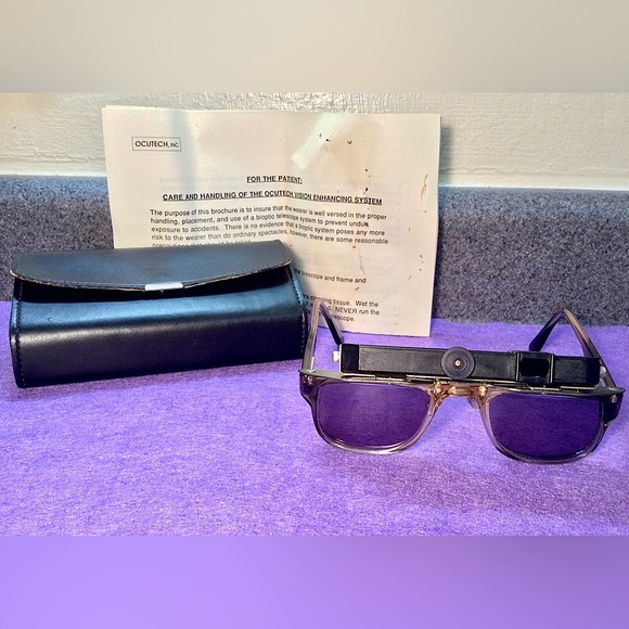 OCUTECH Model VES-II 4X Magn. Manual Focus Bioptic Telescope Low Vision Glasses - Picture 1 of 15